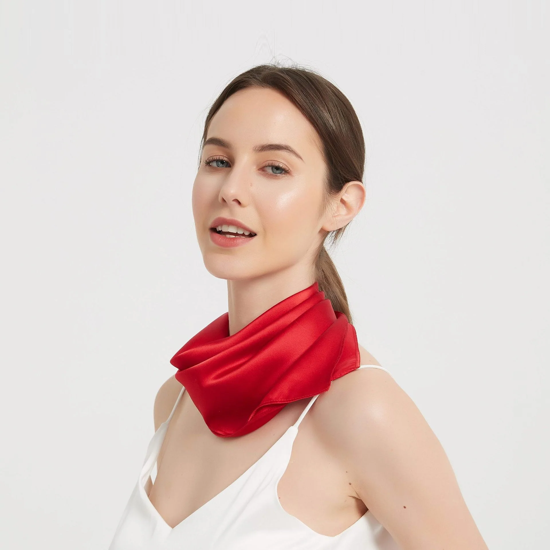 100% Mulberry Silk Square Scarf 53*53cm/21 - Image 12