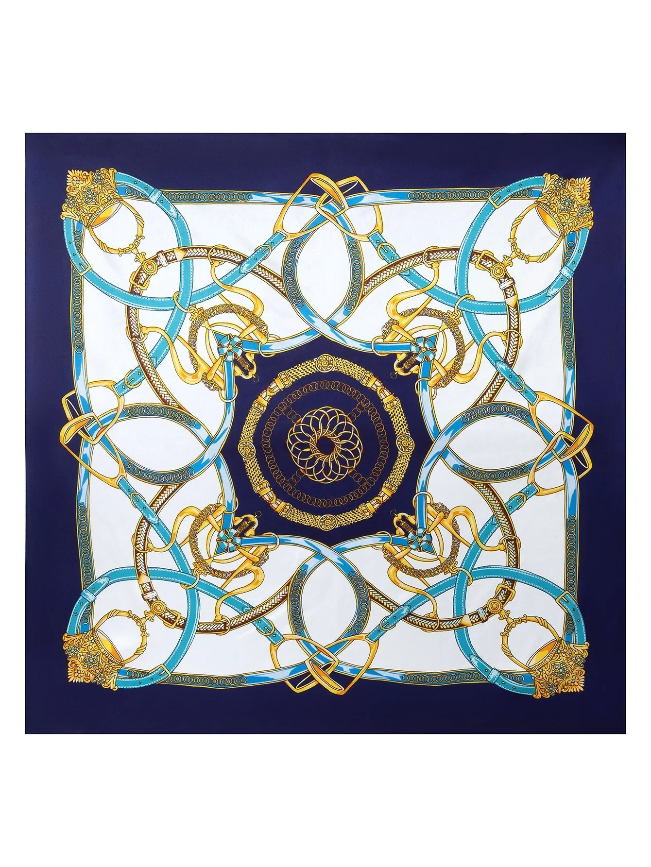 100% Mulberry Silk Printed Square Shawl Scarf 88*88cm - Image 7