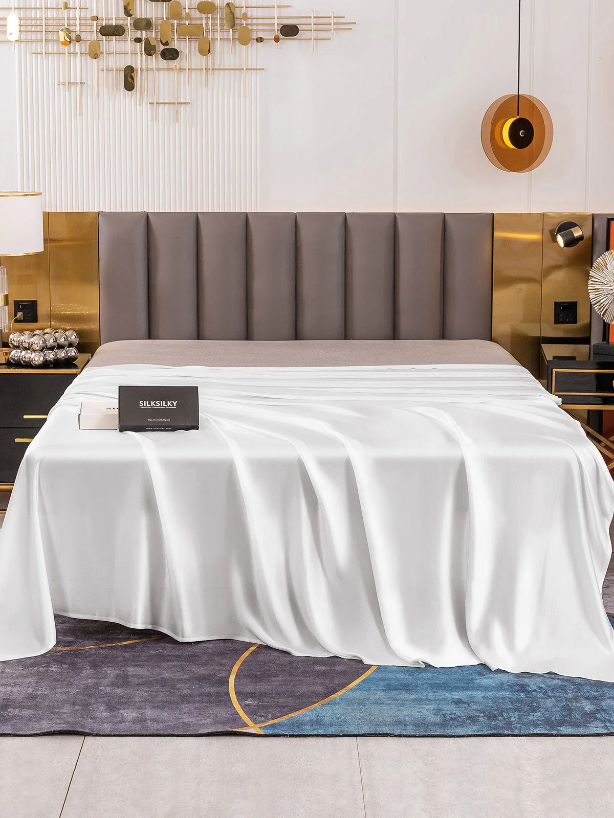 19Momme Mulberry Silk Seamless Flat Sheet - Image 15