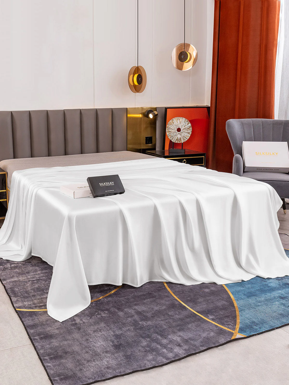 19Momme Mulberry Silk Seamless Flat Sheet - Image 16