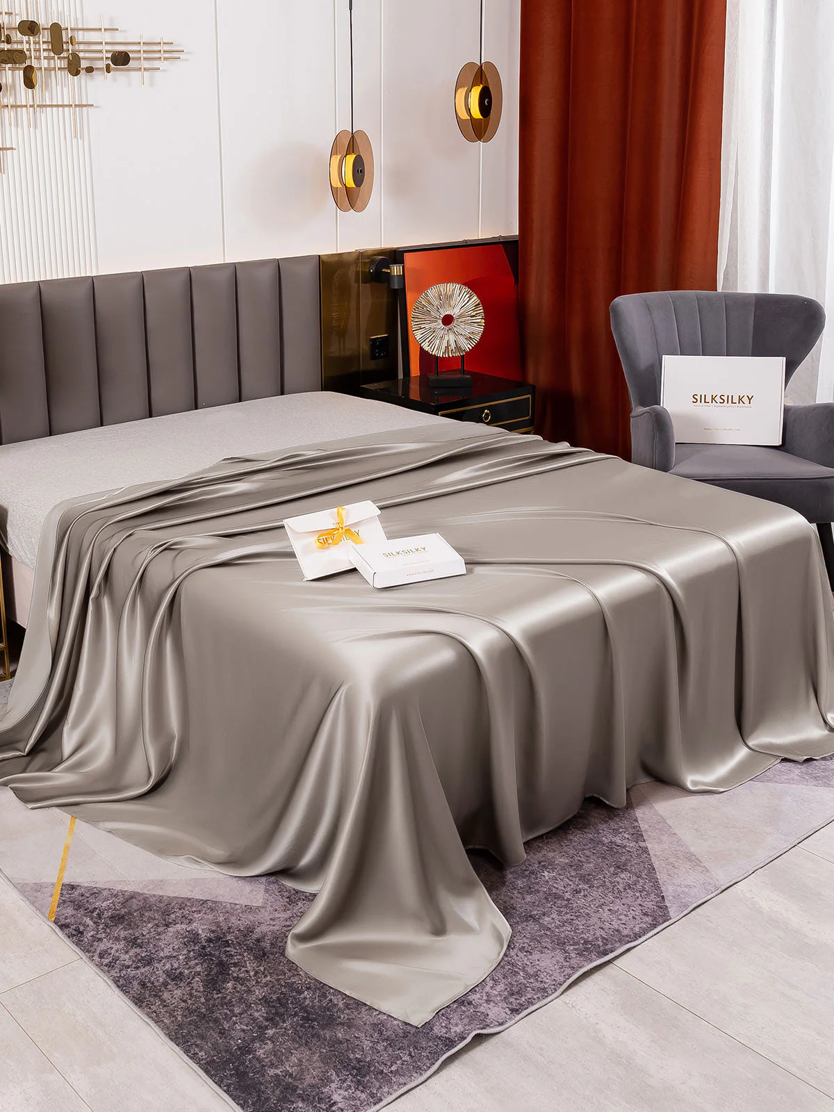19Momme Mulberry Silk Seamless Flat Sheet - Image 24