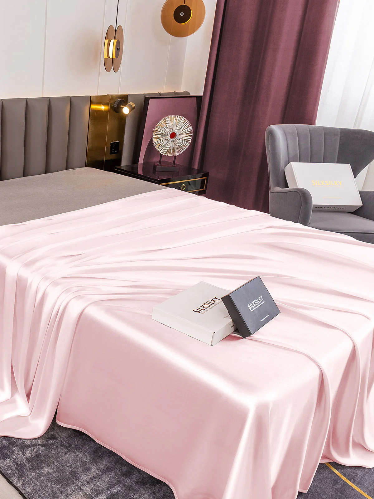 19Momme Mulberry Silk Seamless Flat Sheet - Image 27