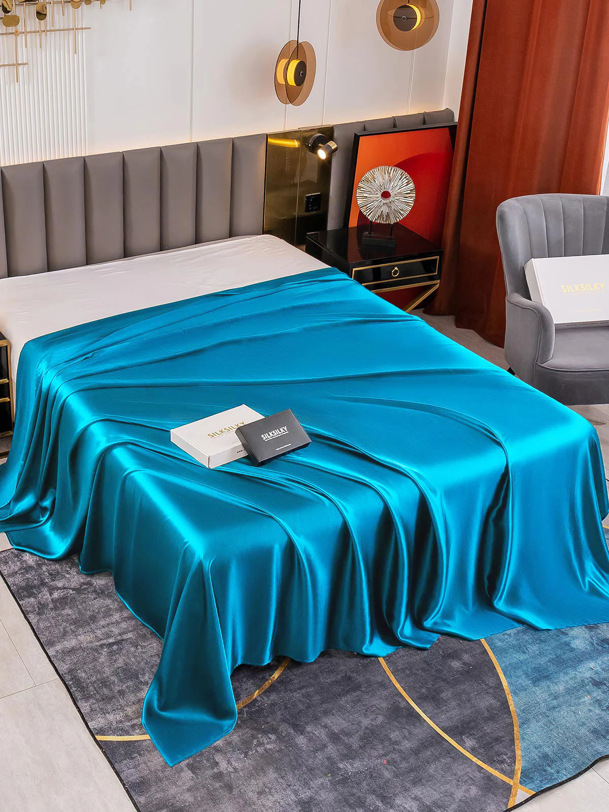 19Momme Mulberry Silk Seamless Flat Sheet - Image 36