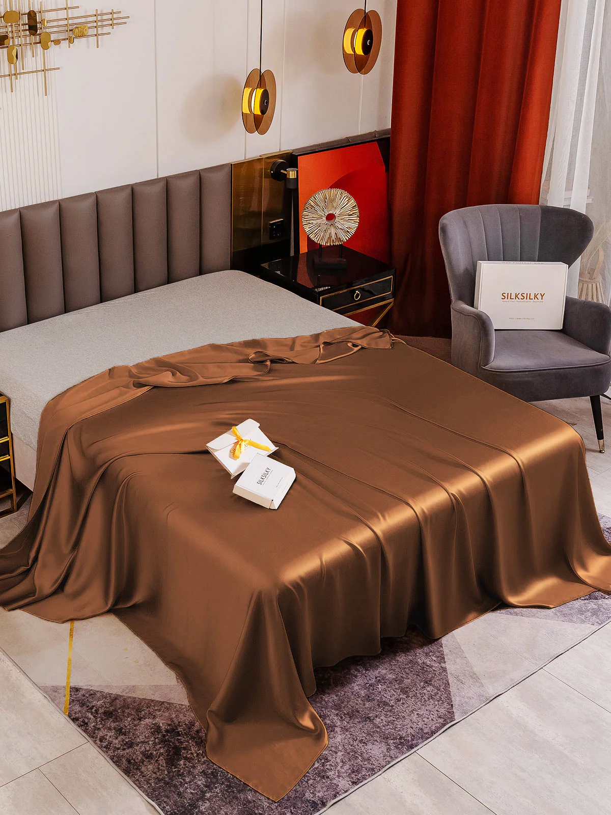 19Momme Mulberry Silk Seamless Flat Sheet - Image 39