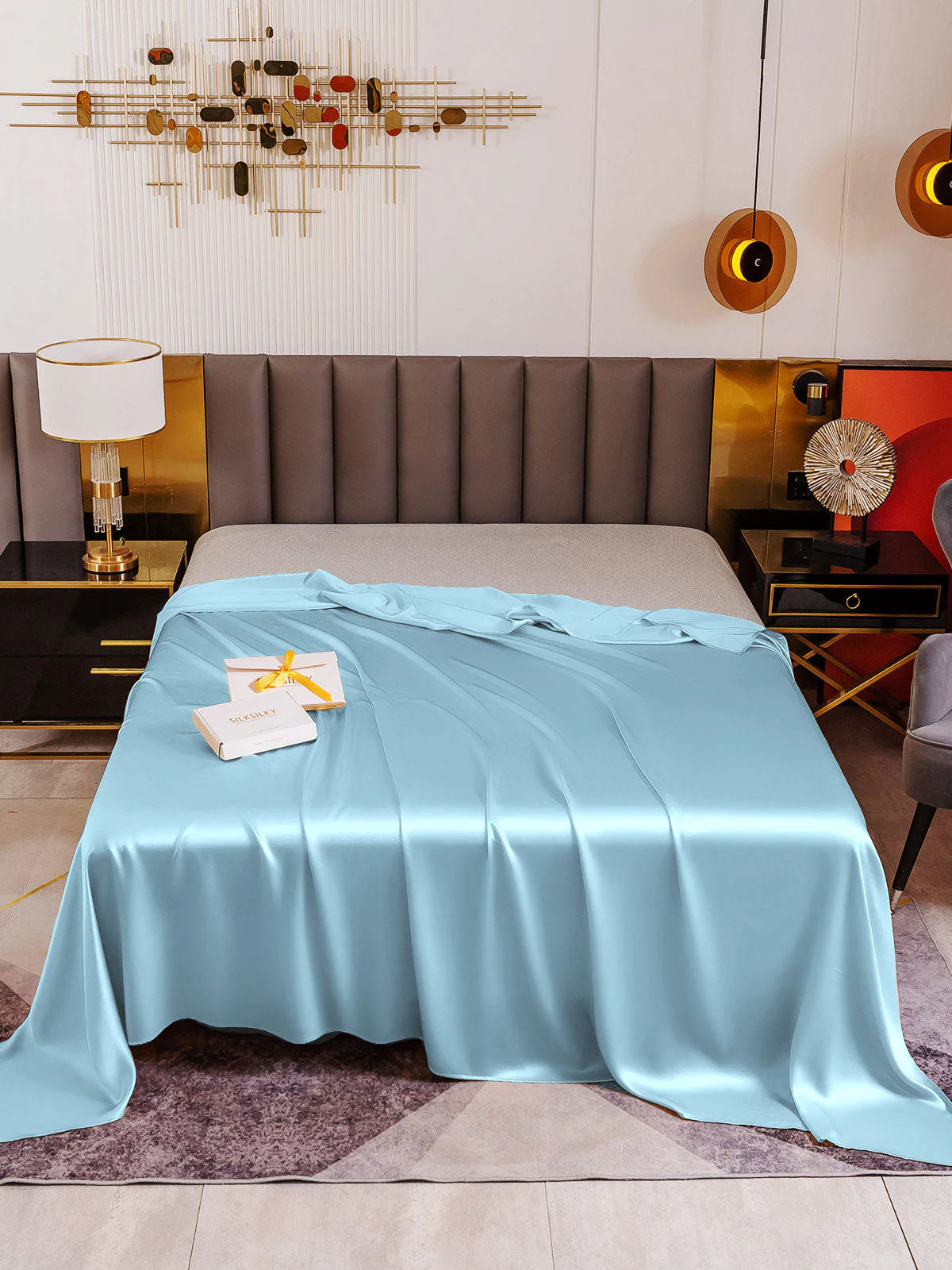 19Momme Mulberry Silk Seamless Flat Sheet - Image 43