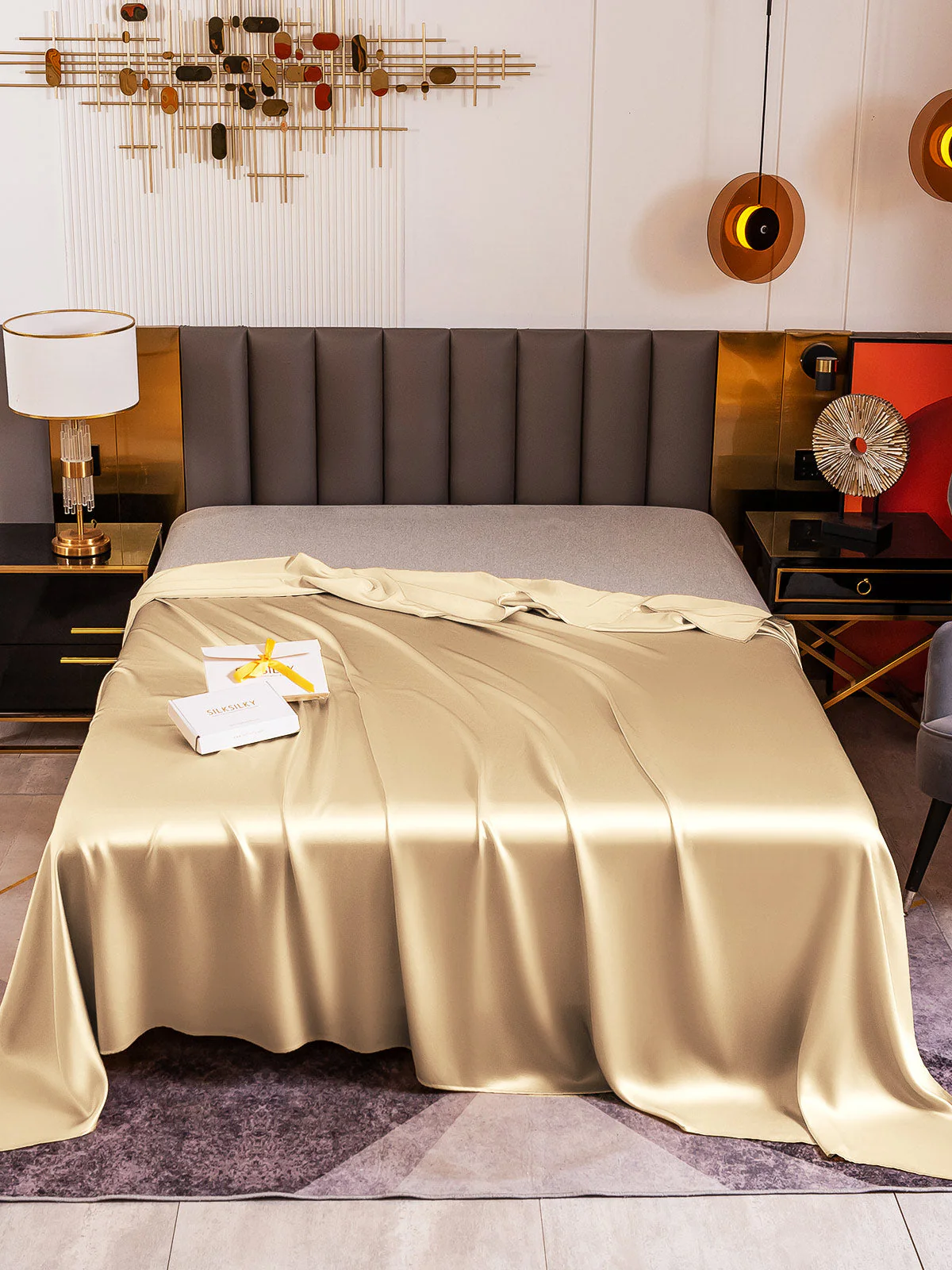 19Momme Mulberry Silk Seamless Flat Sheet - Image 46