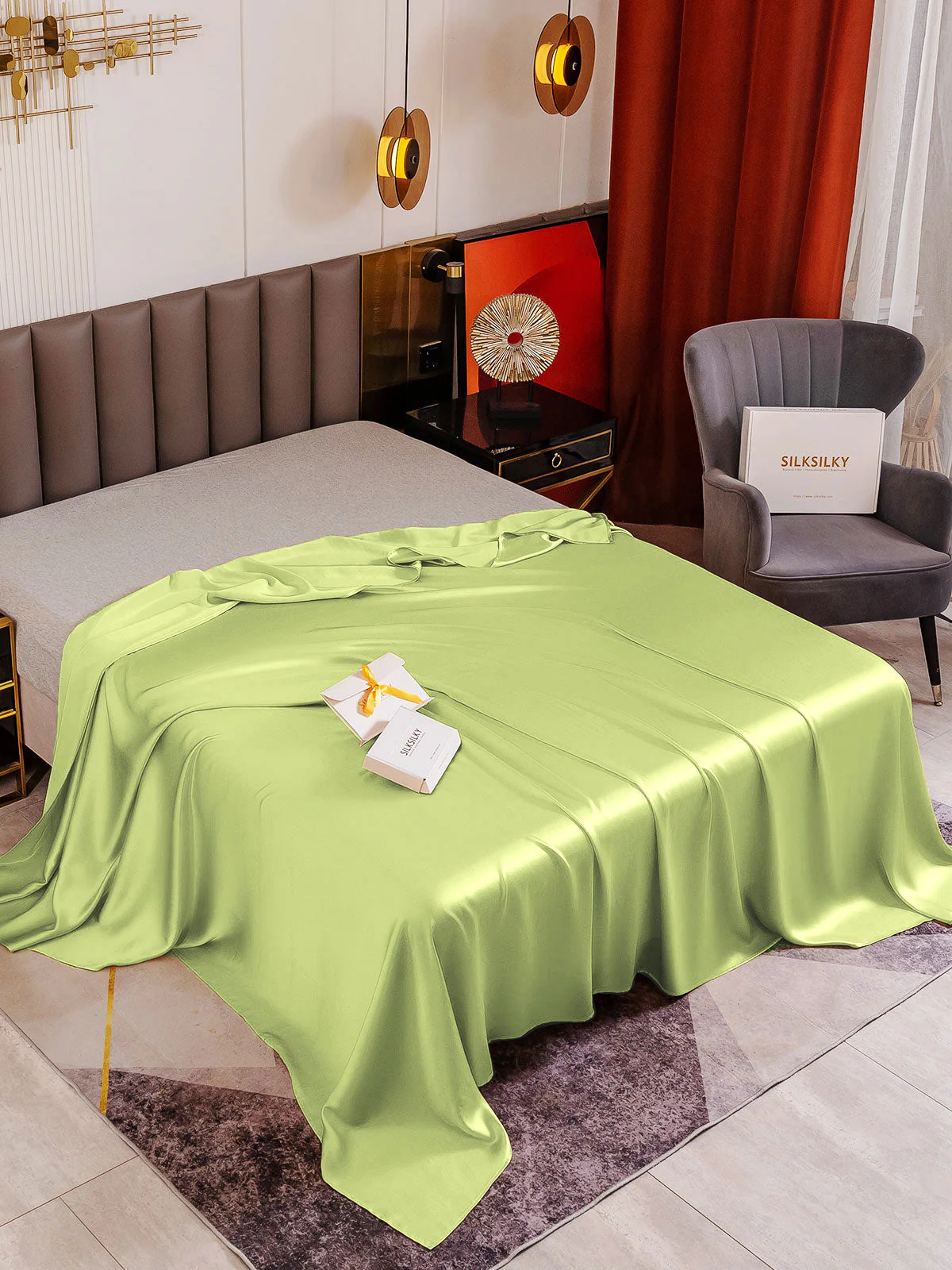 19Momme Mulberry Silk Seamless Flat Sheet - Image 51