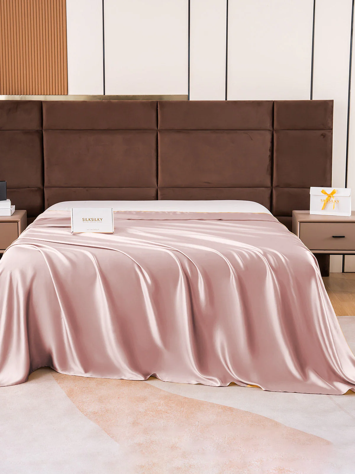 19Momme Mulberry Silk Seamless Flat Sheet - Image 57