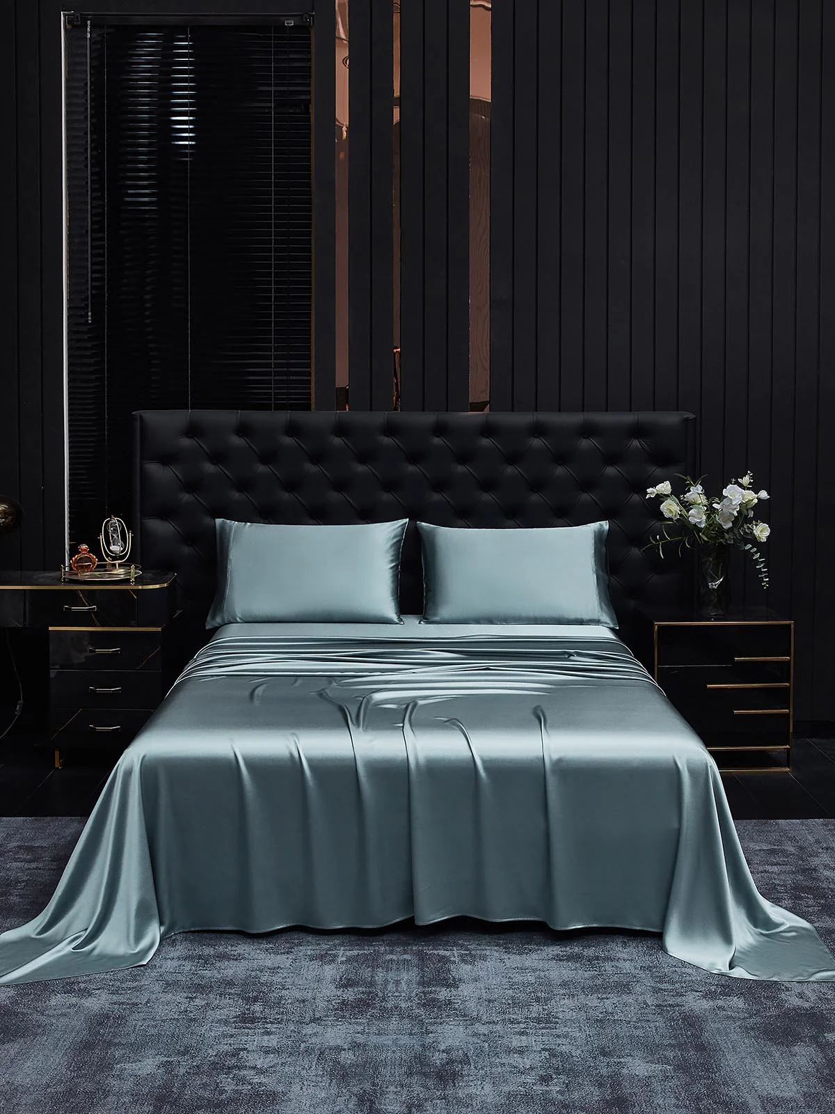 19Momme 3Pcs Silk Set Flat Sheet+2x Pillowcases - Image 82