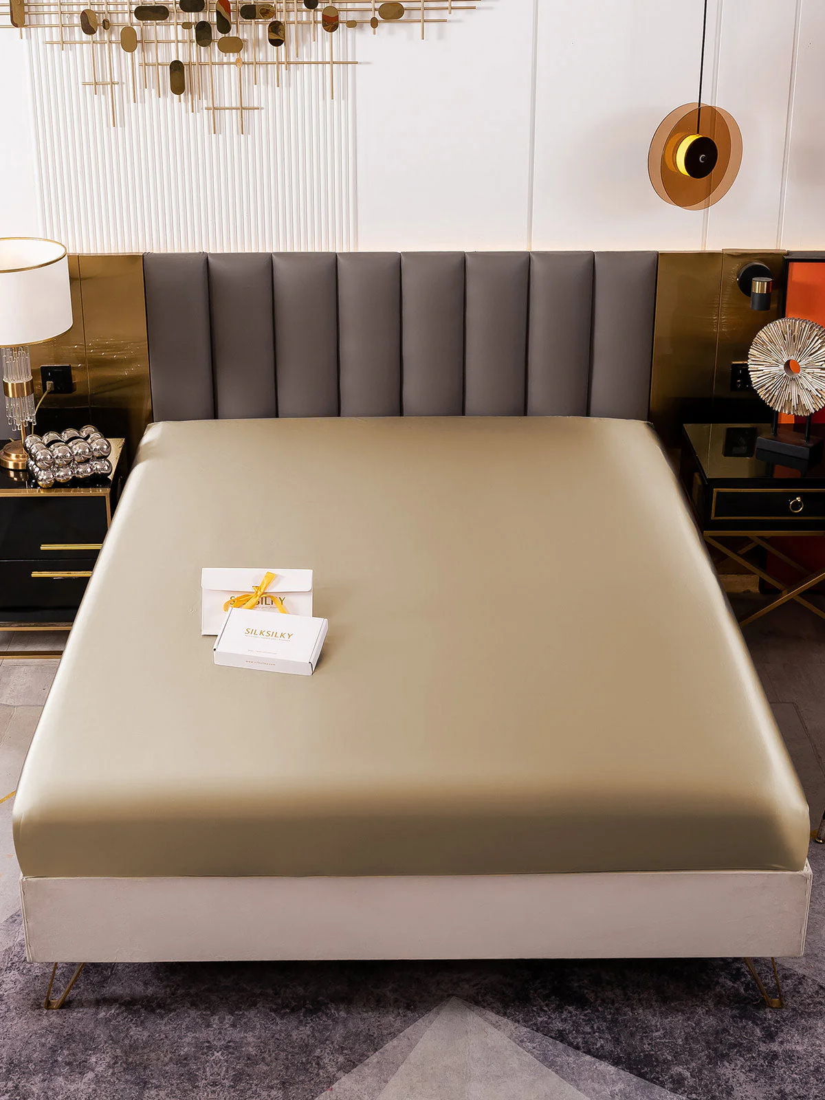 19Momme Mulberry Silk Seamless Fitted Sheet - Image 54