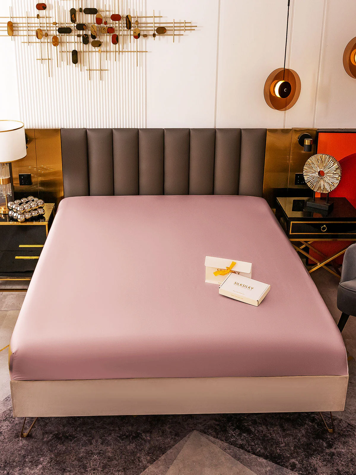19Momme Mulberry Silk Seamless Fitted Sheet - Image 70
