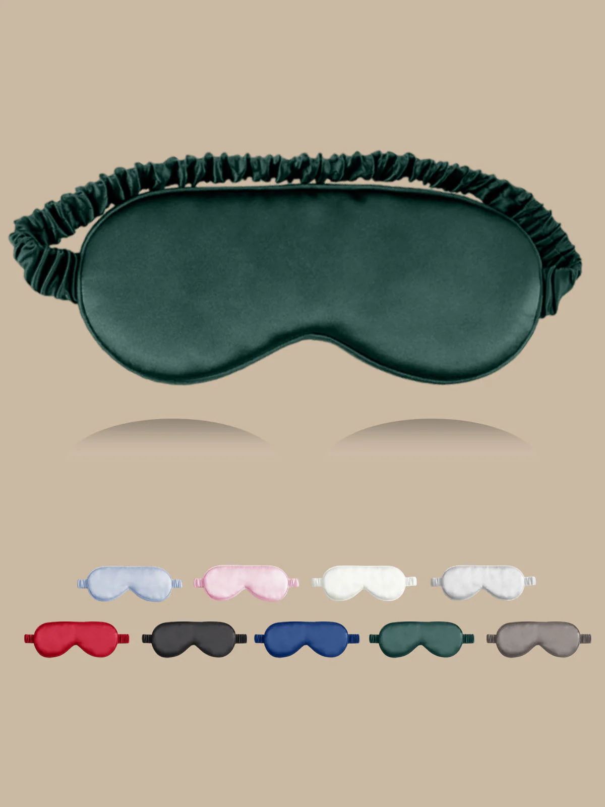 19 Momme Pure Silk Sleep Eye Mask with Elastic Band - Image 22