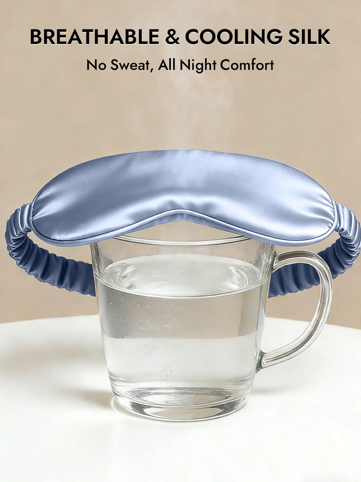 19 Momme Pure Silk Sleep Eye Mask with Elastic Band - Image 53