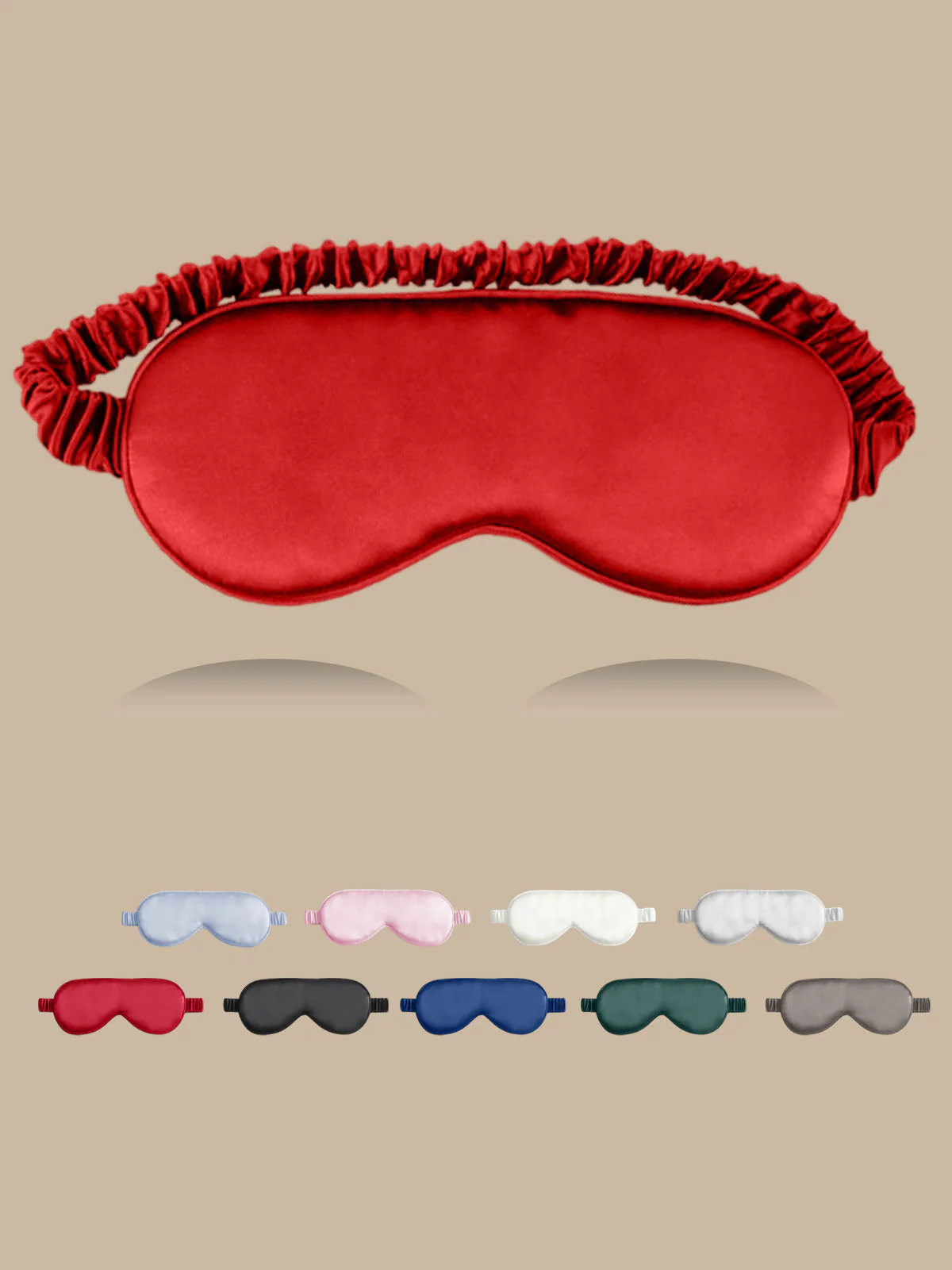 19 Momme Pure Silk Sleep Eye Mask with Elastic Band - Image 57
