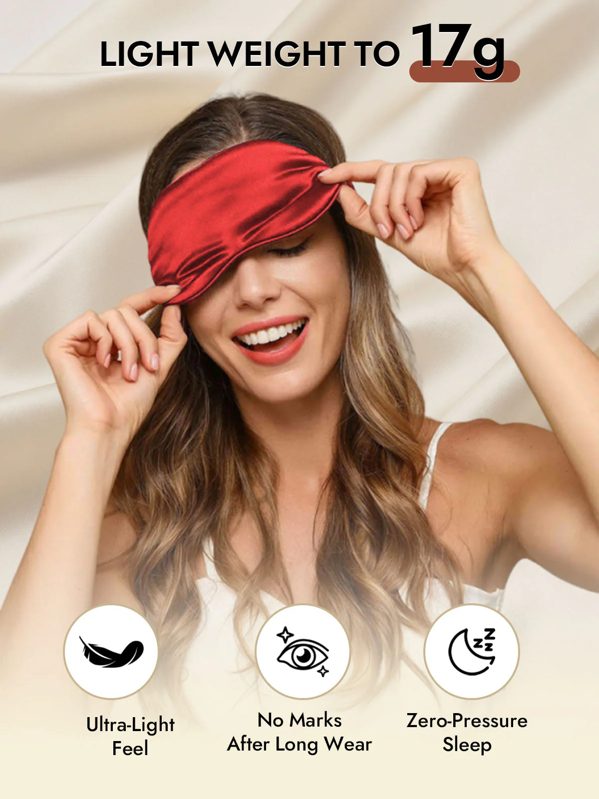 19 Momme Pure Silk Sleep Eye Mask with Elastic Band - Image 61