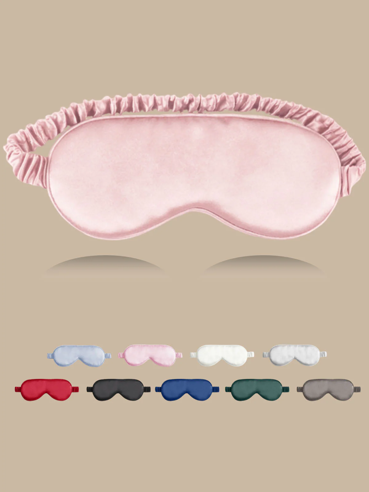 19 Momme Pure Silk Sleep Eye Mask with Elastic Band - Image 8
