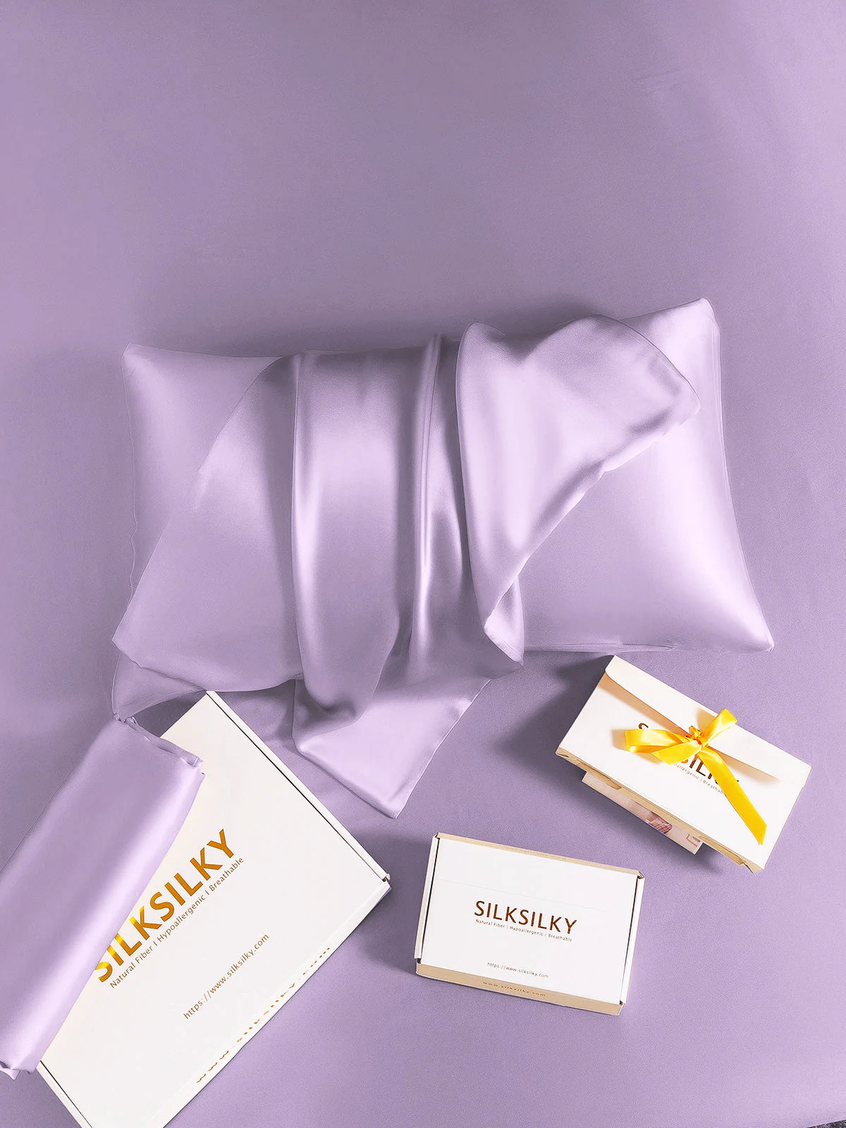 19Momme 100% Mulberry Silk Pillowcase - Hidden Zipper - Image 132