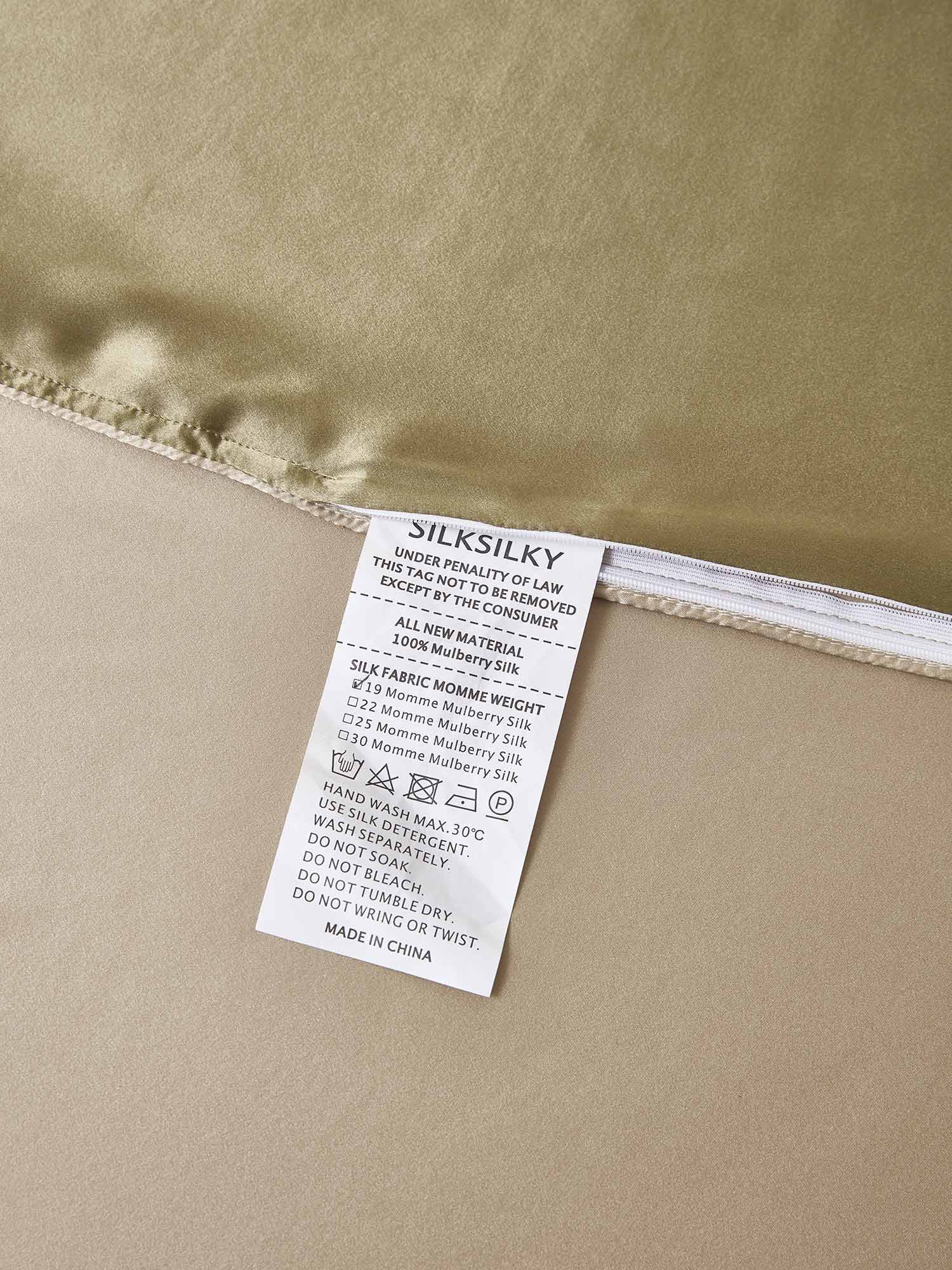 19Momme 3Pcs Silk Set Fitted Sheet+2x Pillowcases - Image 114