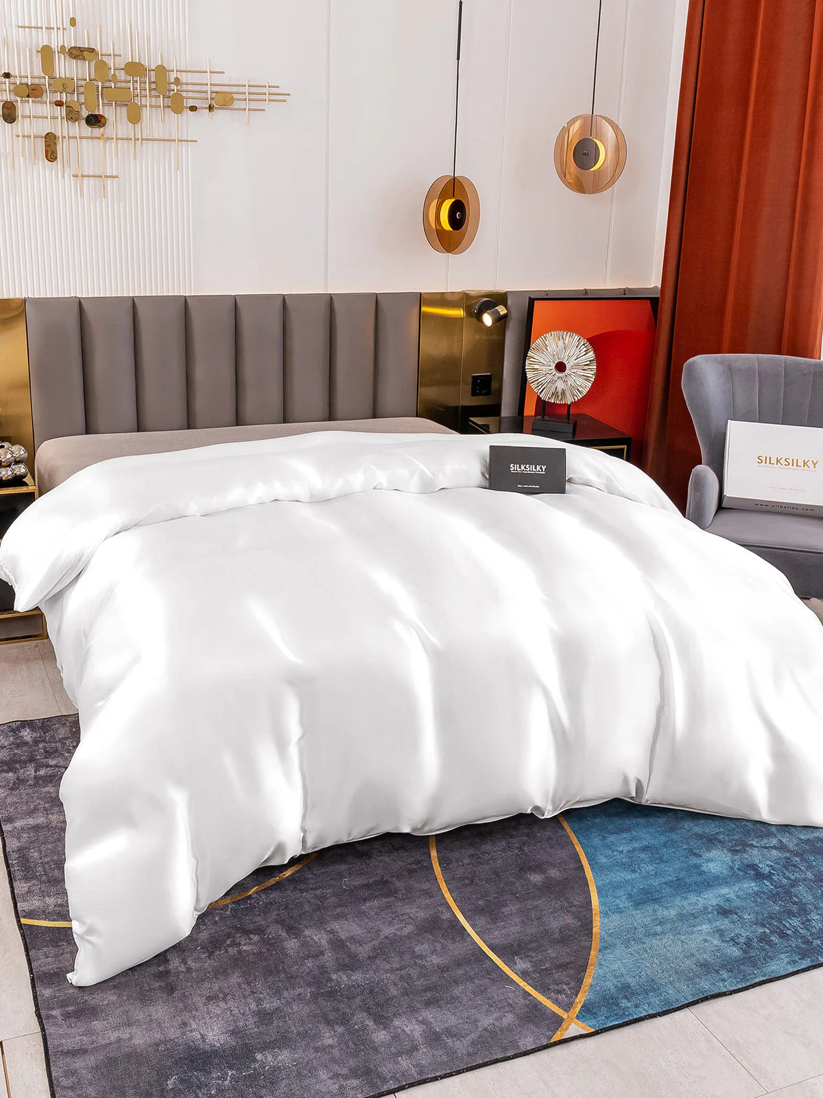 19Momme Mulberry Silk Seamless Duvet Cover - Image 10