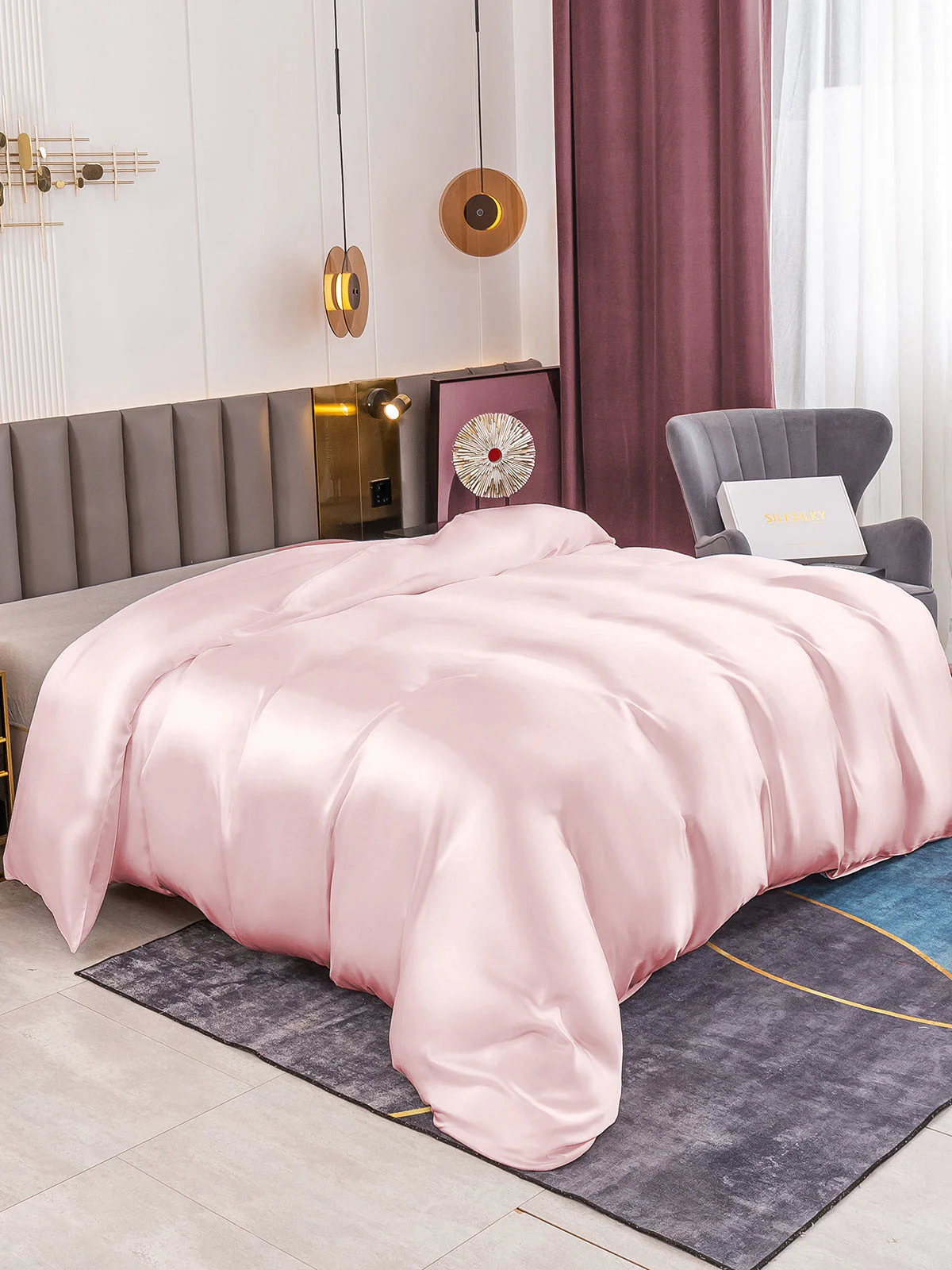 19Momme Mulberry Silk Seamless Duvet Cover - Image 14
