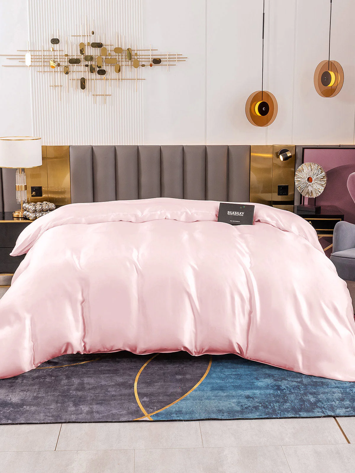 19Momme Mulberry Silk Seamless Duvet Cover - Image 15
