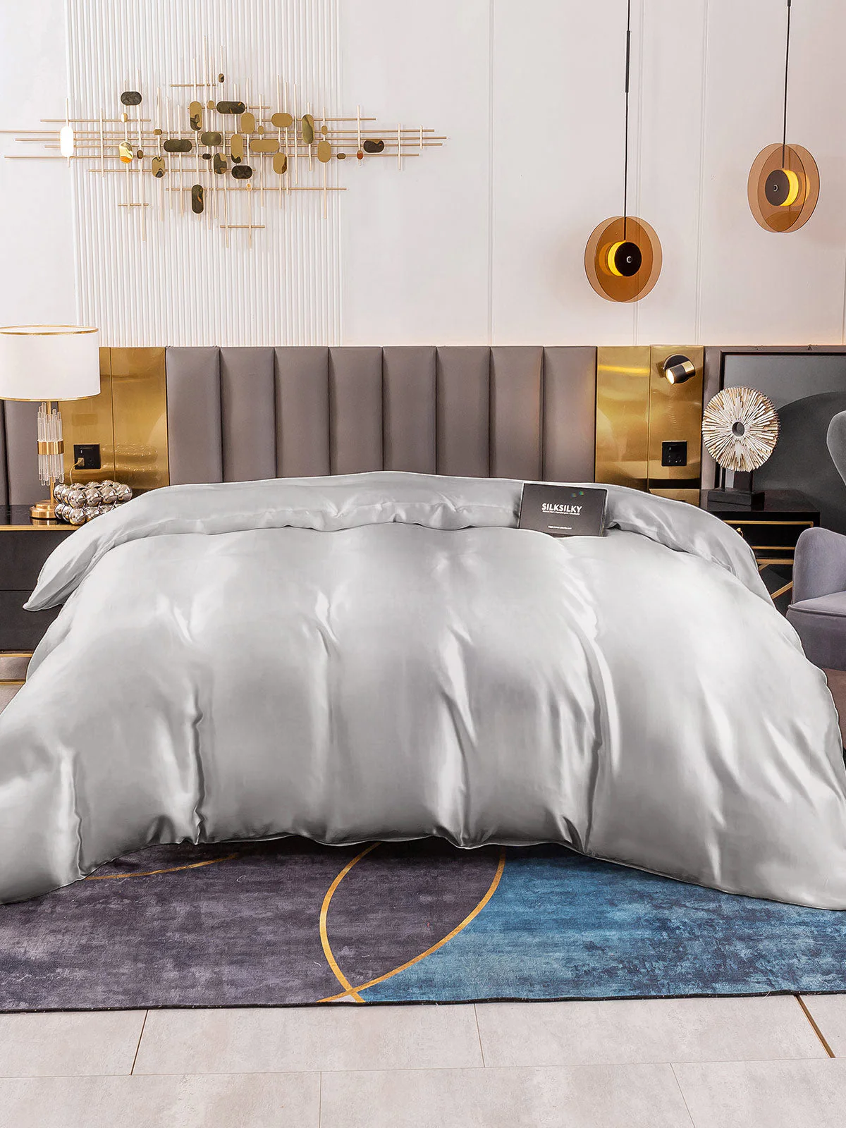 19Momme Mulberry Silk Seamless Duvet Cover - Image 18