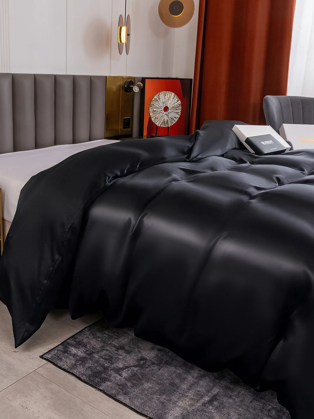 19Momme Mulberry Silk Seamless Duvet Cover - Image 27