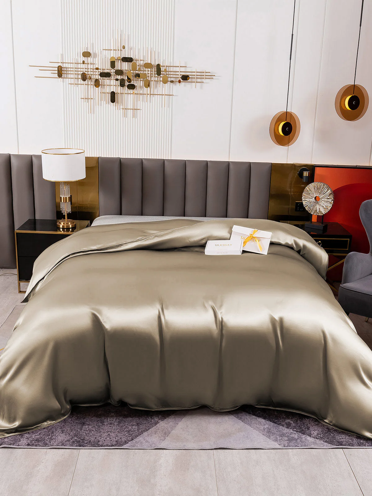 19Momme Mulberry Silk Seamless Duvet Cover - Image 36