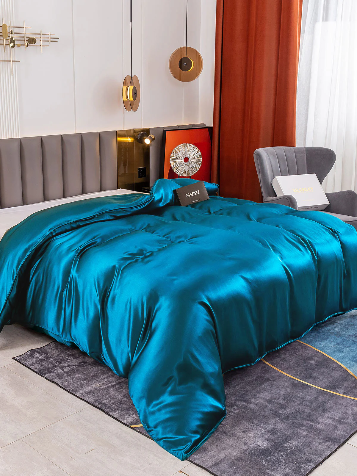 19Momme Mulberry Silk Seamless Duvet Cover - Image 38