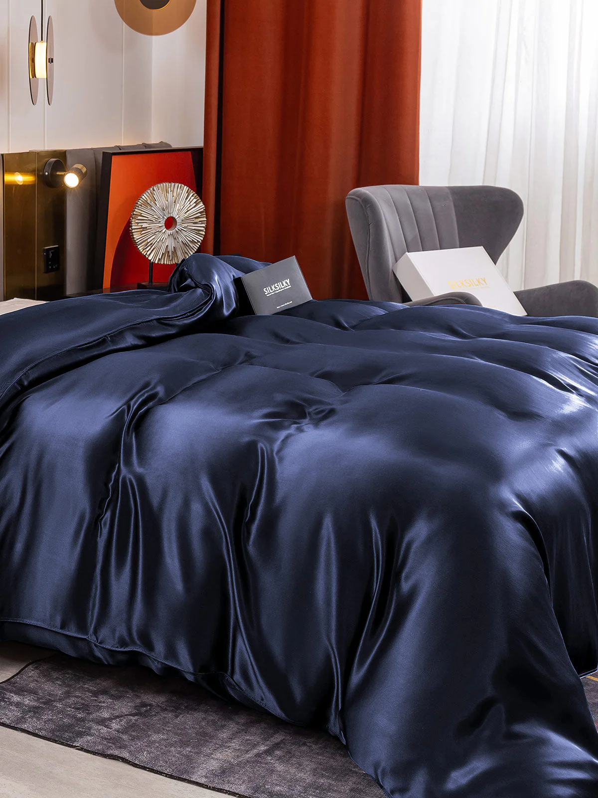 19Momme Mulberry Silk Seamless Duvet Cover - Image 4