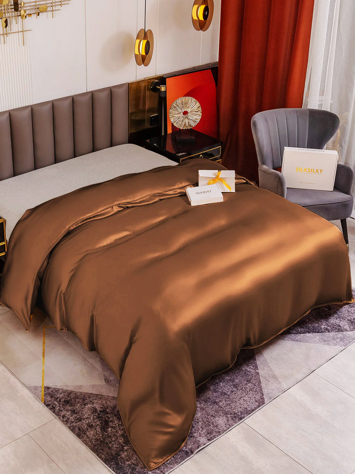 19Momme Mulberry Silk Seamless Duvet Cover - Image 41