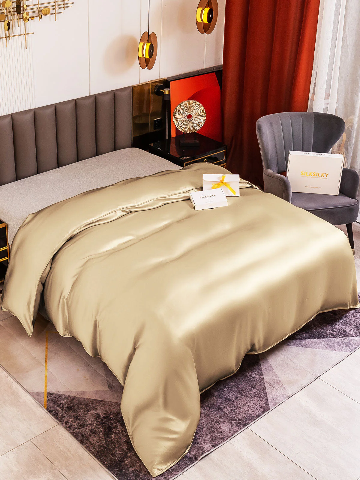 19Momme Mulberry Silk Seamless Duvet Cover - Image 47