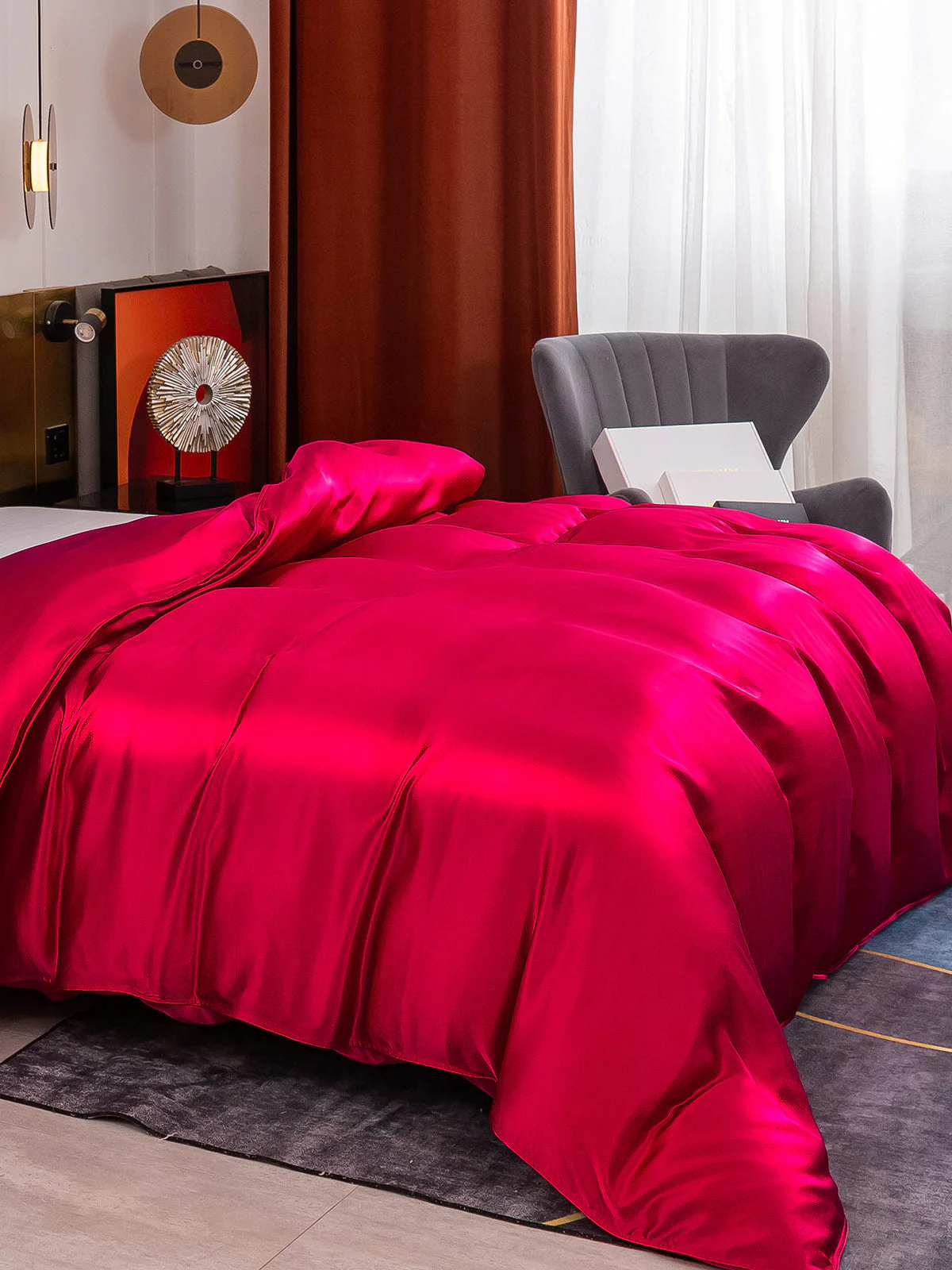 19Momme Mulberry Silk Seamless Duvet Cover - Image 6