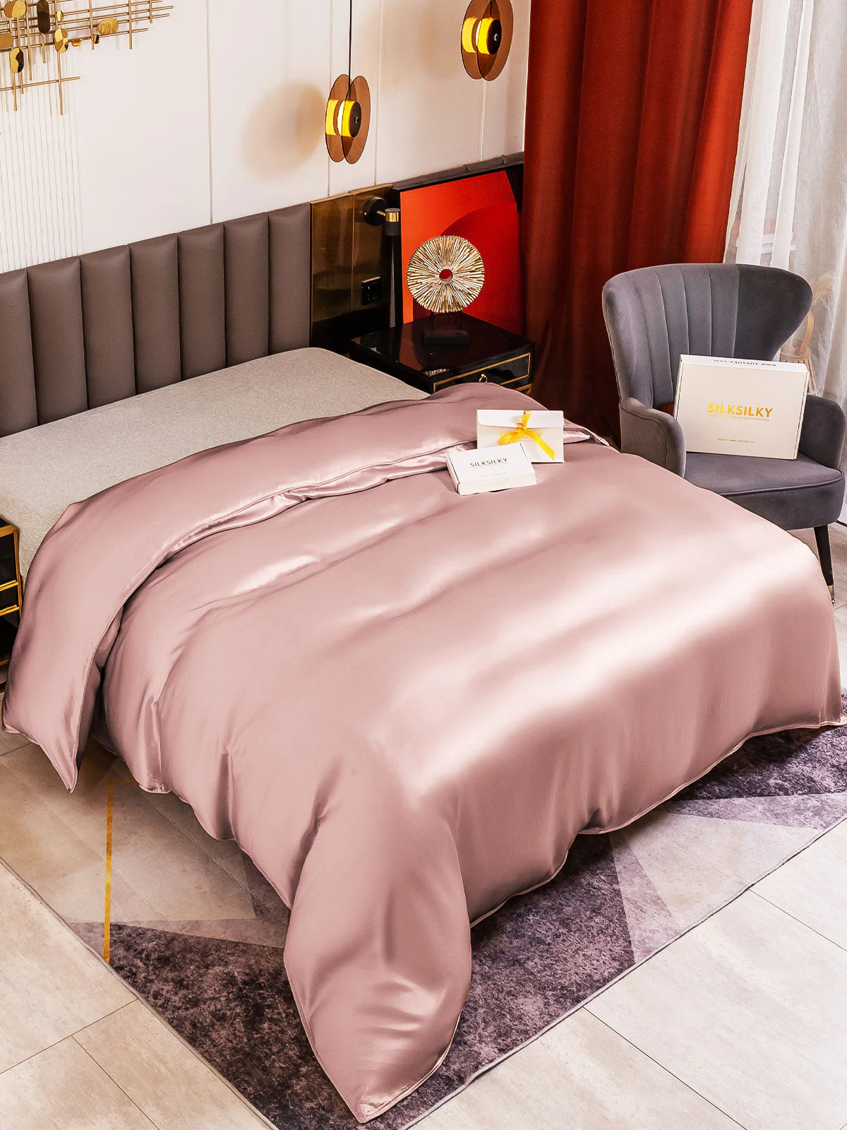 19Momme Mulberry Silk Seamless Duvet Cover - Image 60