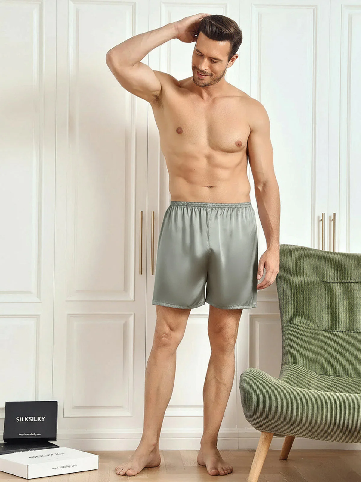 Pure Silk Lounge Shorts - Image 28