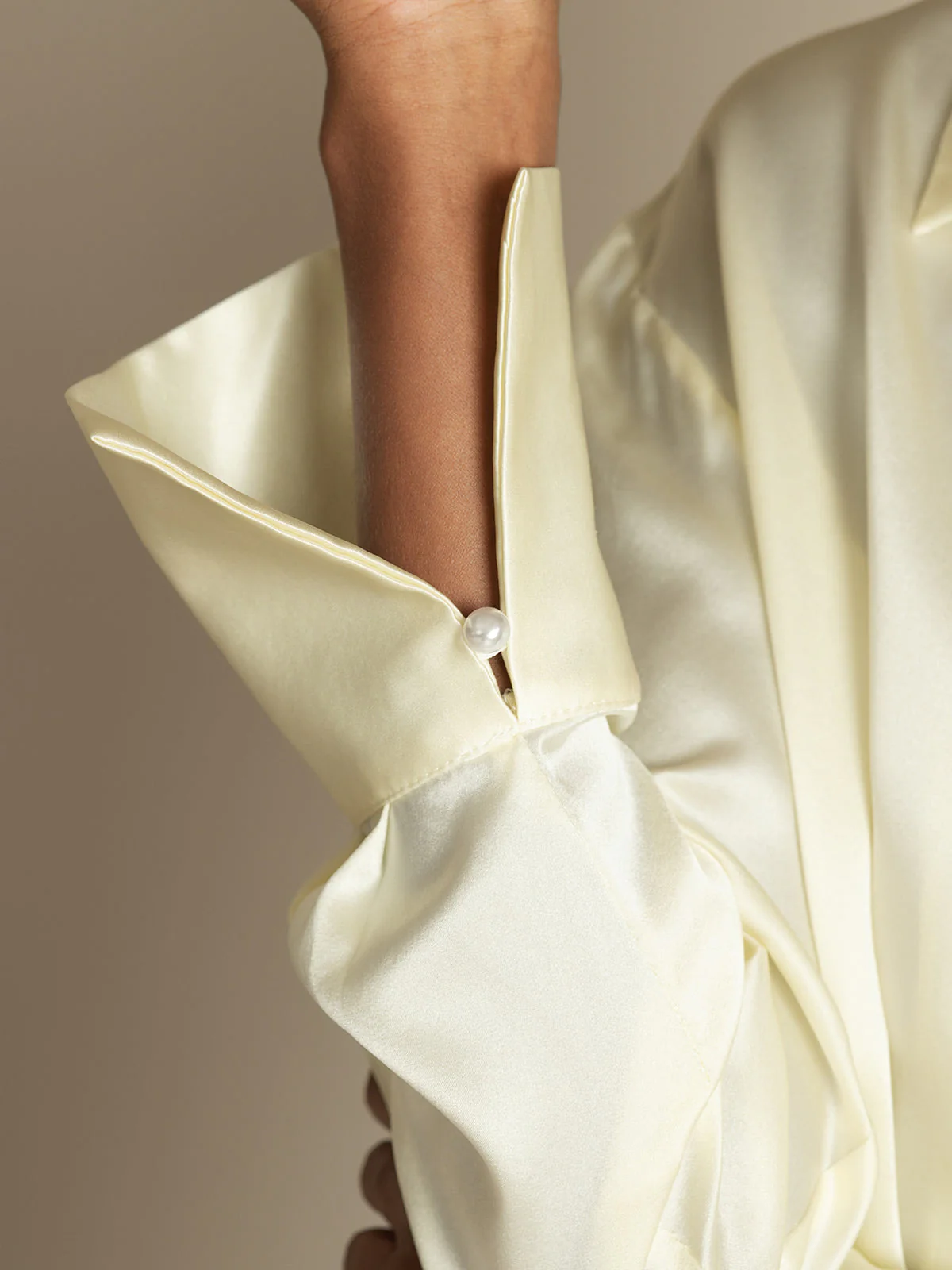 Clearance - 19Momme Silk Long Sleeve Notch Collar Women's Shirt - Image 12