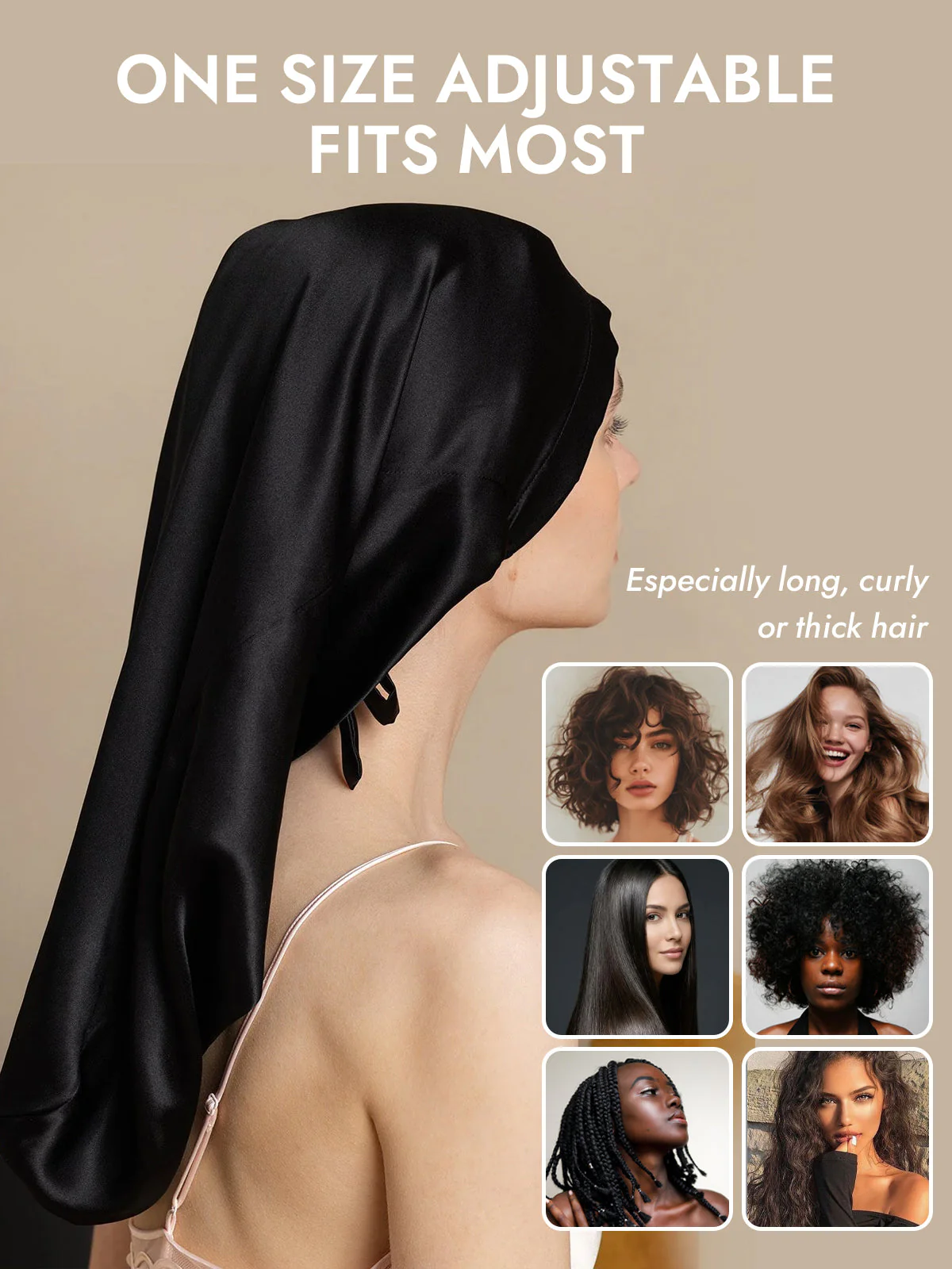 Pure Silk Elegant Long Bonnet - Image 14