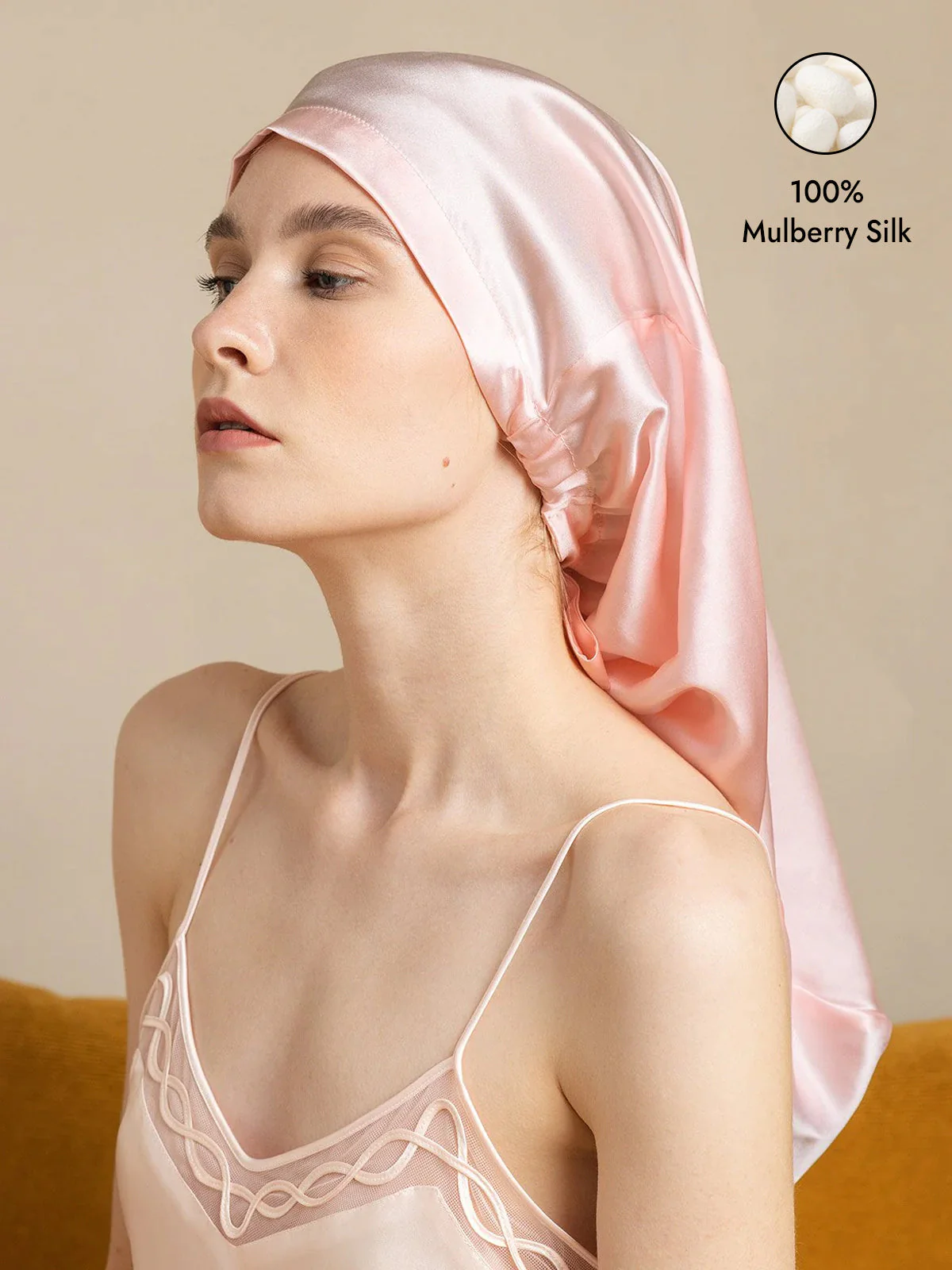 Pure Silk Elegant Long Bonnet - Image 25