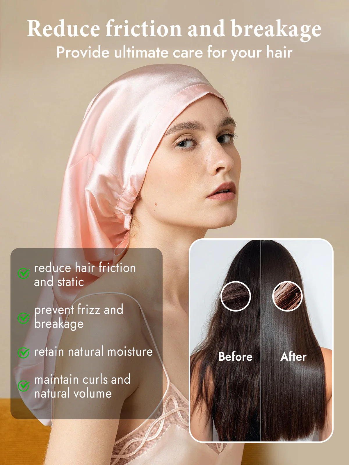 Pure Silk Elegant Long Bonnet - Image 28