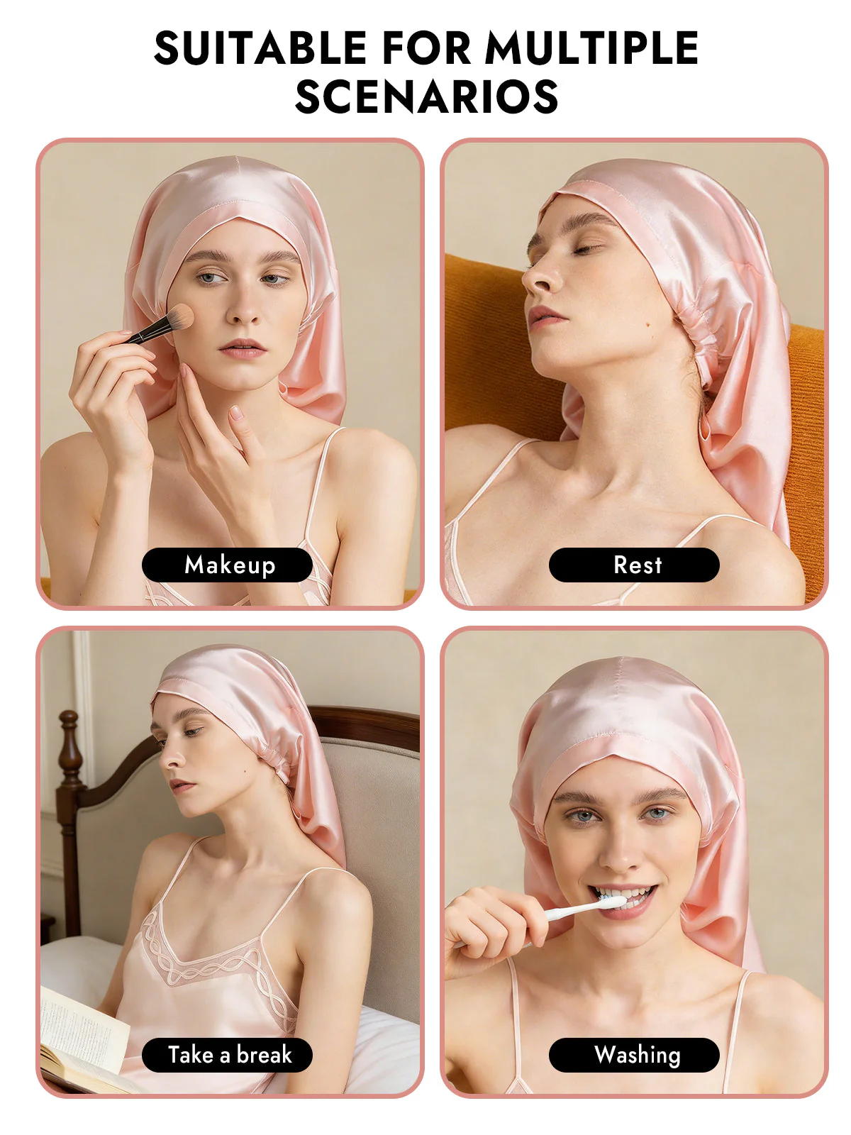 Pure Silk Elegant Long Bonnet - Image 31