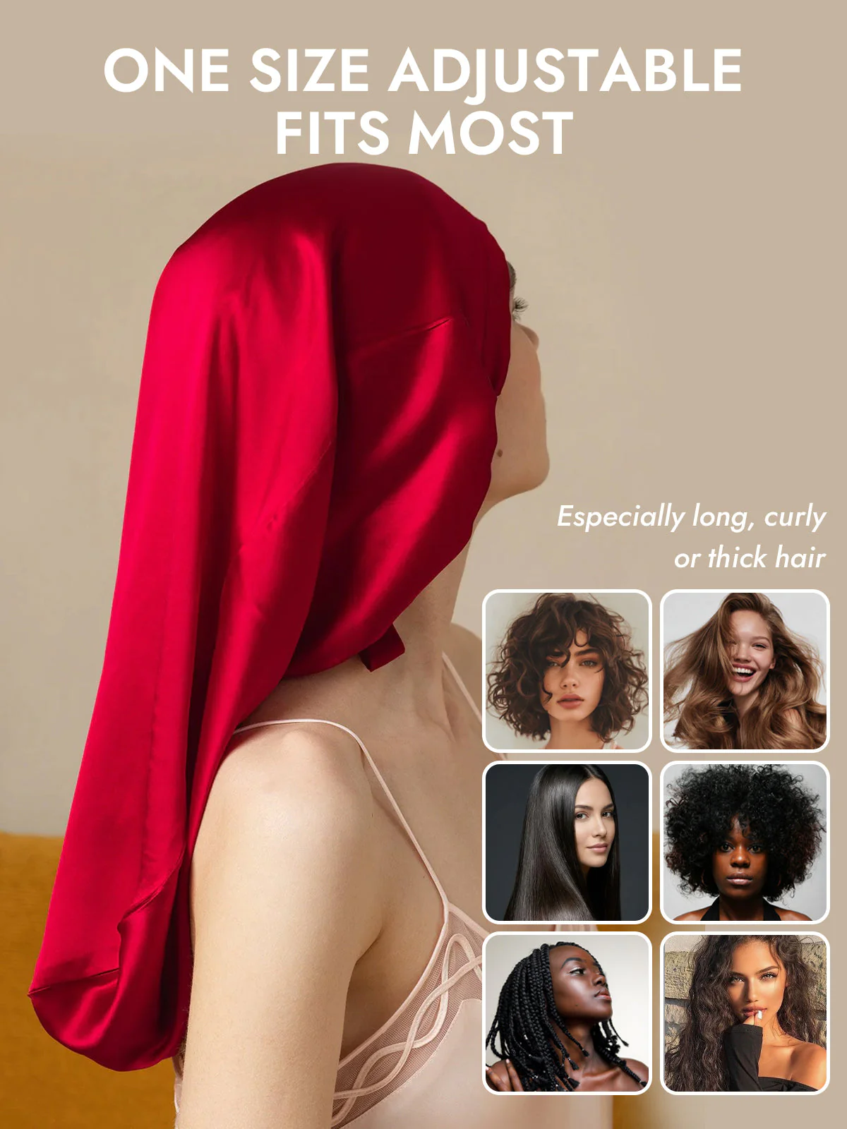Pure Silk Elegant Long Bonnet - Image 46