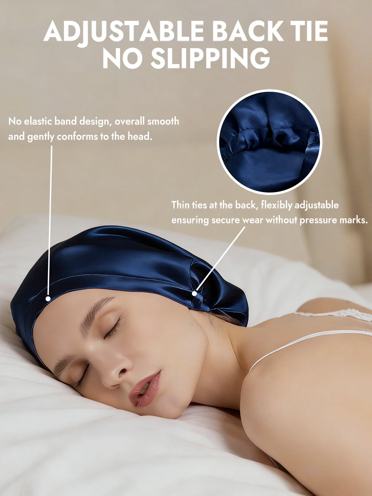 Pure Silk Elegant Long Bonnet - Image 5