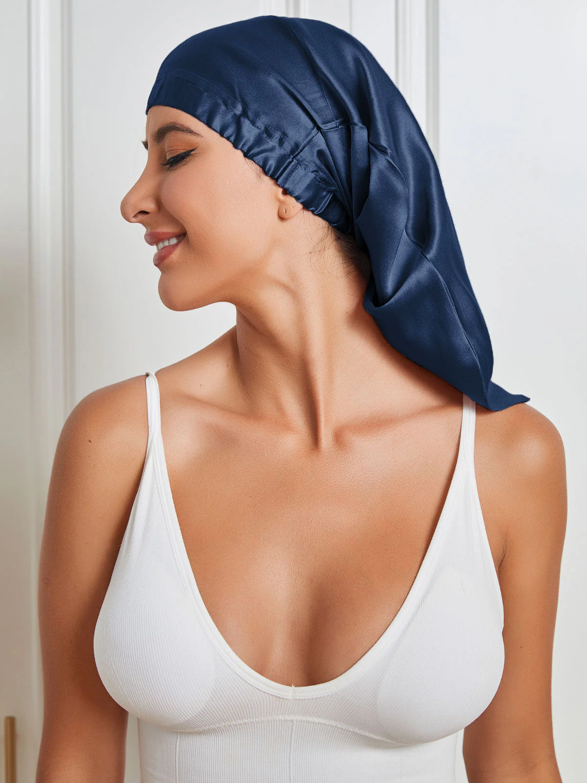 Pure Silk Elasticated Bonnet - Image 17