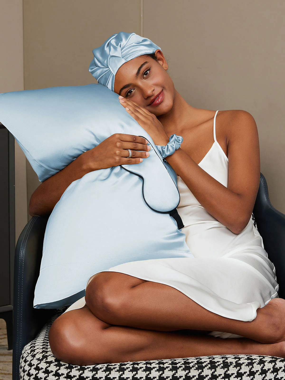 19Momme 4Pcs Set Silk Skin-Friendly Beauty Sleep Set (Envelope Pillowcase) - Image 59