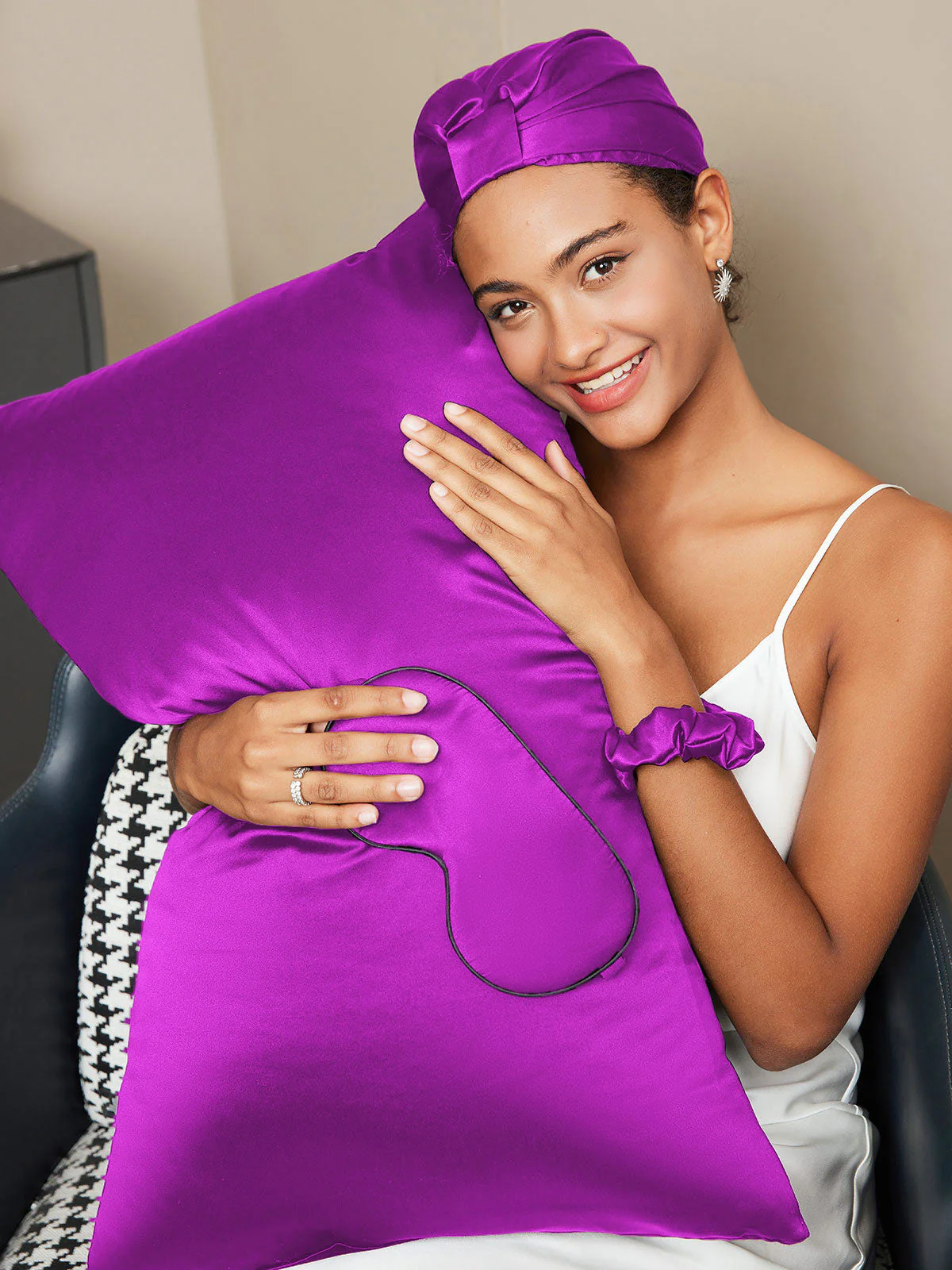 19Momme 4Pcs Set Silk Skin-Friendly Beauty Sleep Set (Envelope Pillowcase) - Image 69