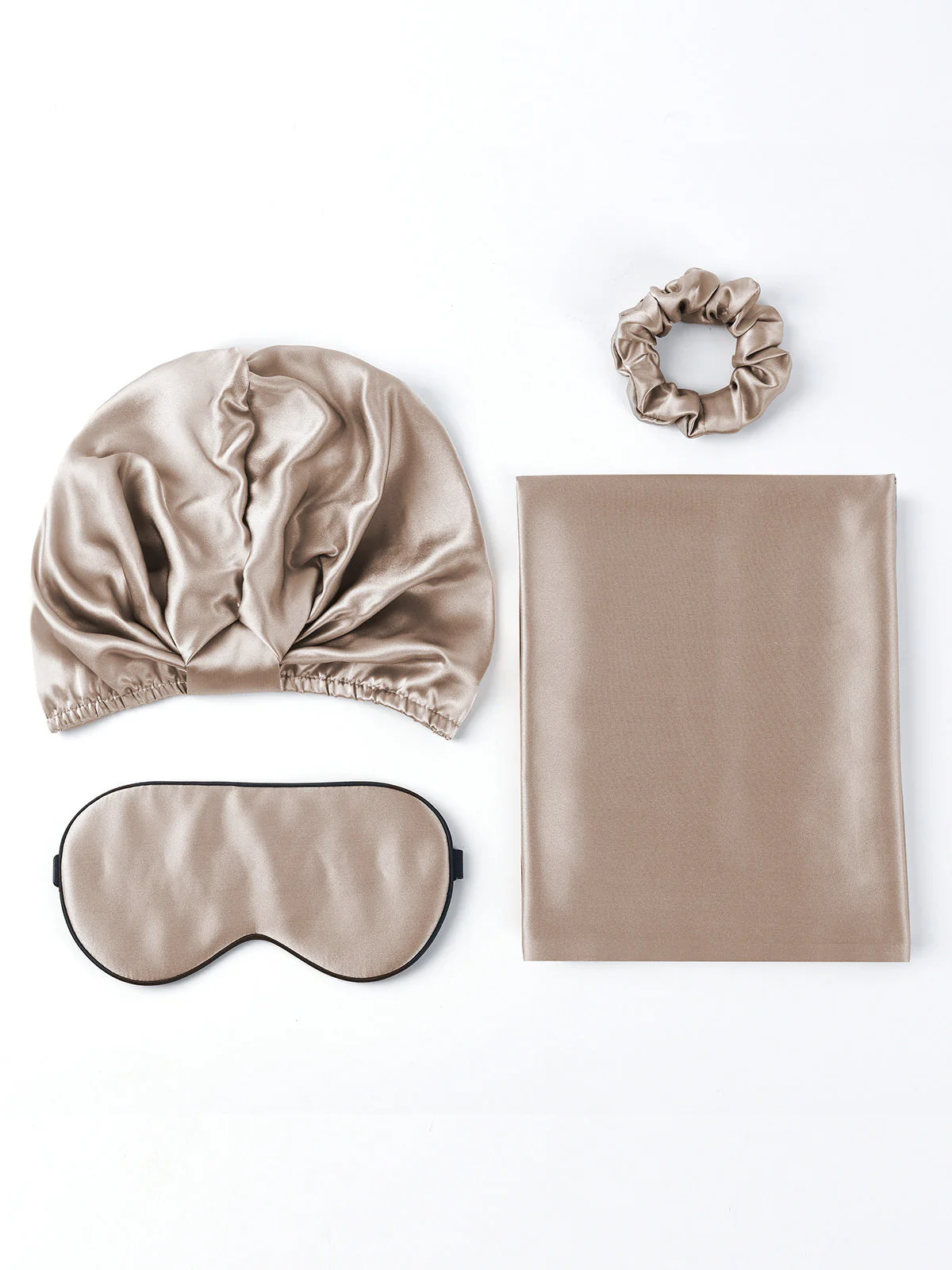 19Momme 4Pcs Set Silk Skin-Friendly Beauty Sleep Set (Hidden Zipper Pillowcase) - Image 43