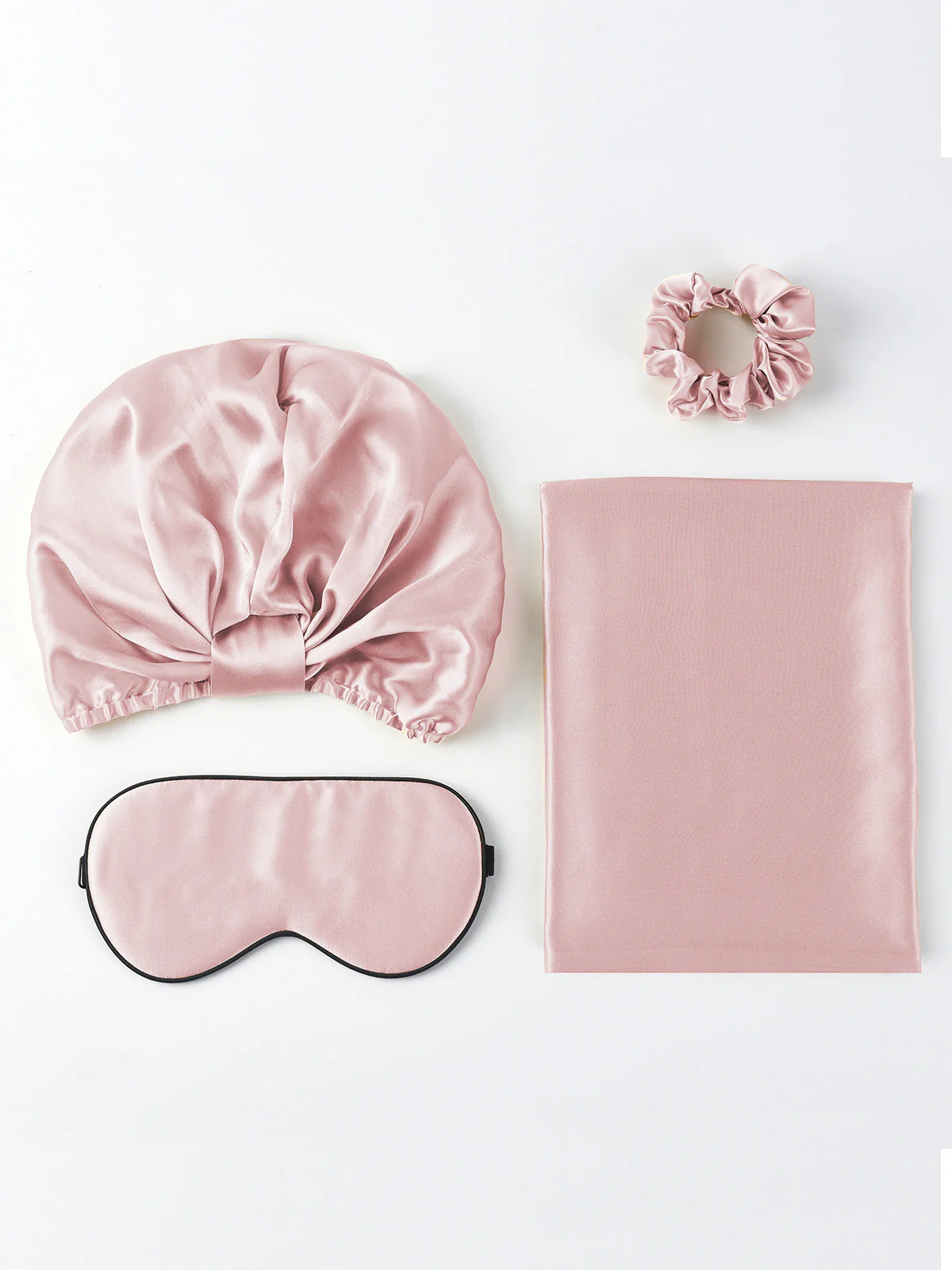19Momme 4Pcs Set Silk Skin-Friendly Beauty Sleep Set (Hidden Zipper Pillowcase) - Image 48