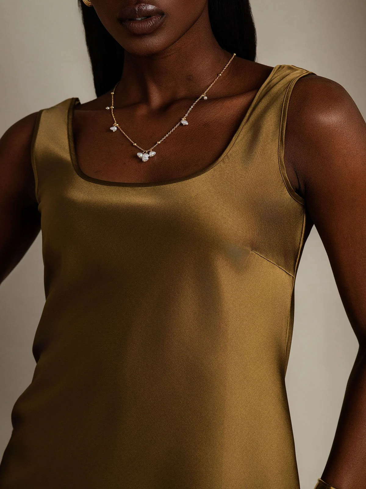 Clearance - 19Momme Silk Sleeveless U Neck Women's Tank Top - Image 15