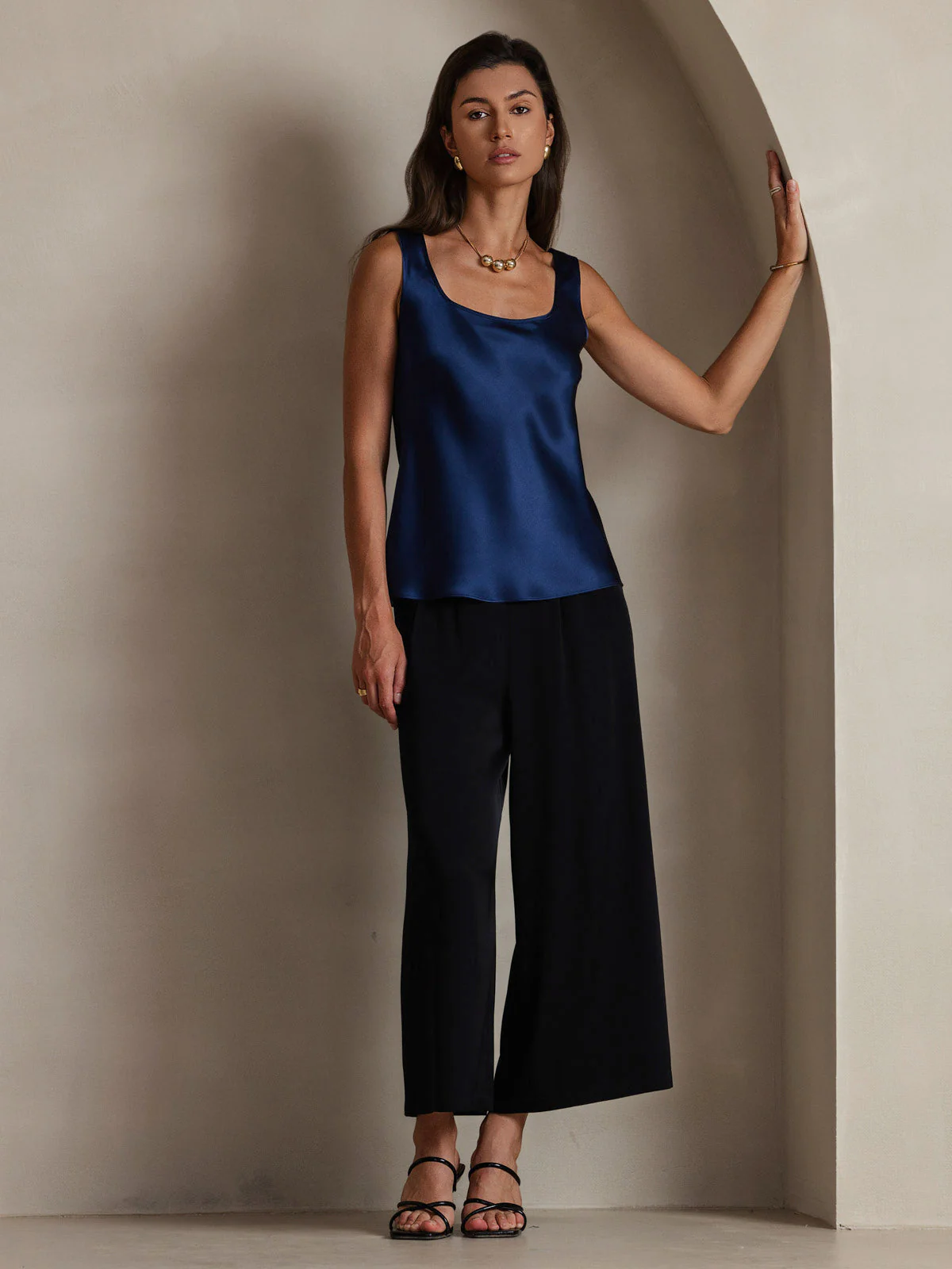 Clearance - 19Momme Silk Sleeveless U Neck Women's Tank Top - Image 21