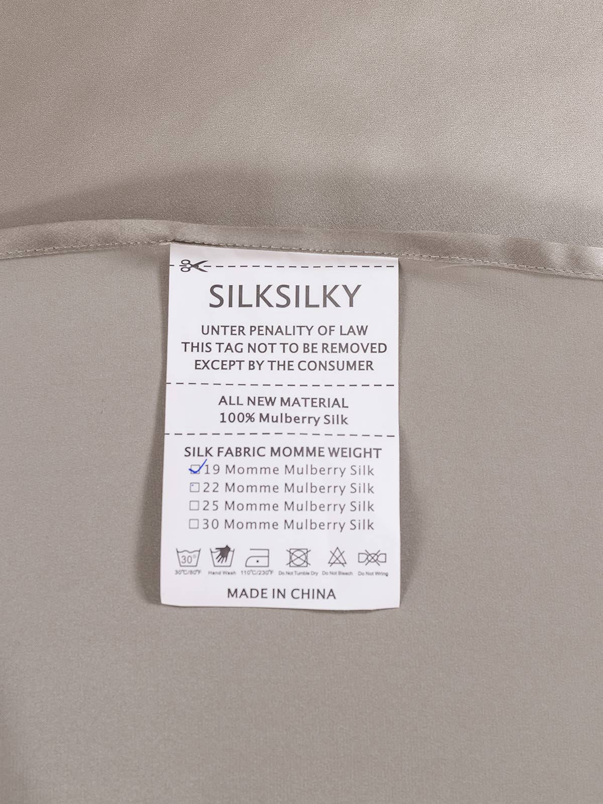 22Momme 3Pcs Silk Set Flat Sheet+2x Pillowcases - Image 5